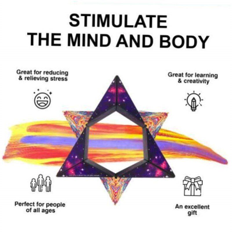 3D Changeable Magnetic Magic Cube For Kids Puzzle Cube Toys