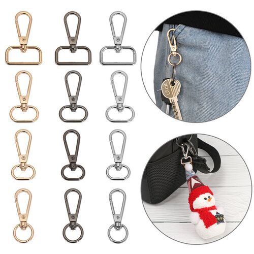 5Pcs Metal Bags Strap Buckles Lobster Clasp Collar Carabiner