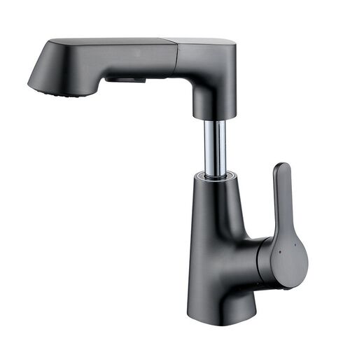 Bathroom counter basin adjustable pull-out gun gray washbasi
