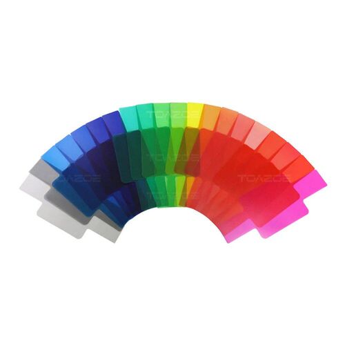 20-Piece Flash Flash Color Gel Filter, Set-Top Color Filter