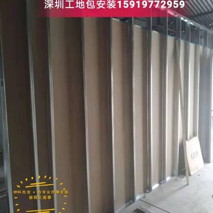 深圳石膏板隔墙吊顶轻钢龙骨隔断家装办公室厂房造型灯槽包工料