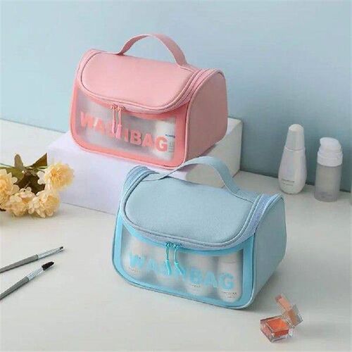 Toiletry Bag with Handle Comfortable Grip Large Capacity