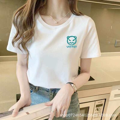 ummer New Women Cotton hort-leeved T-hirt In imple Round Ne