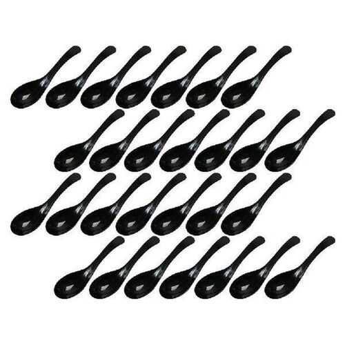 100 Pcs Disposable Spoon Rice Eating Spoons Restaurant Food