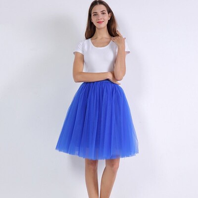 5 Layers Fashion Tulle Skirt Pleated TUTU Skirts Womens Loli