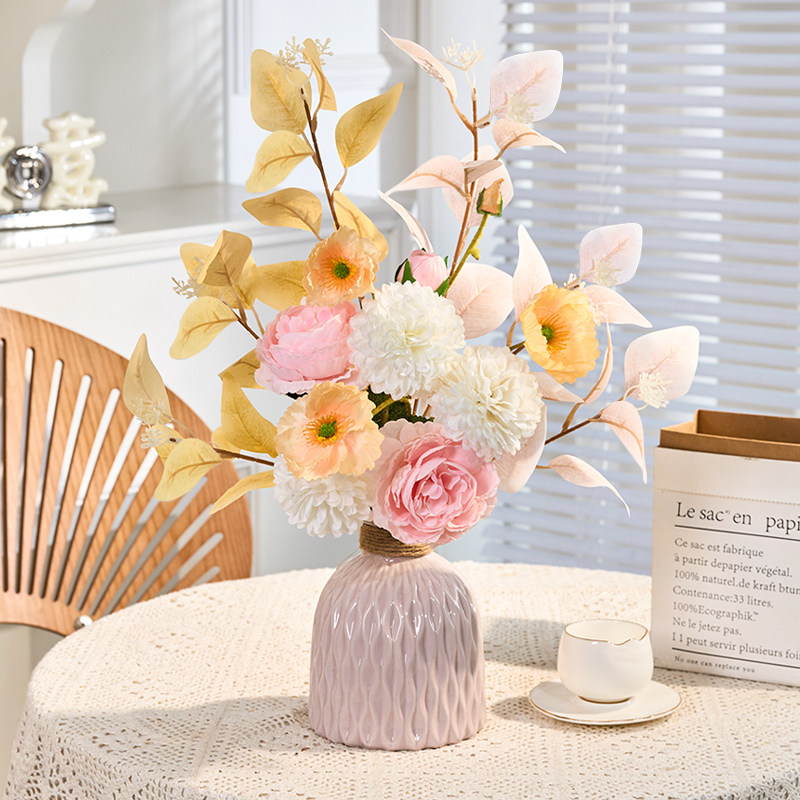 假花仿真花摆设餐桌花客厅摆花装饰花艺摆件干花花束高档仿生插花,家居饰品,仿真花/假花,淘宝优惠券,粉丝福利购,淘宝优惠卷