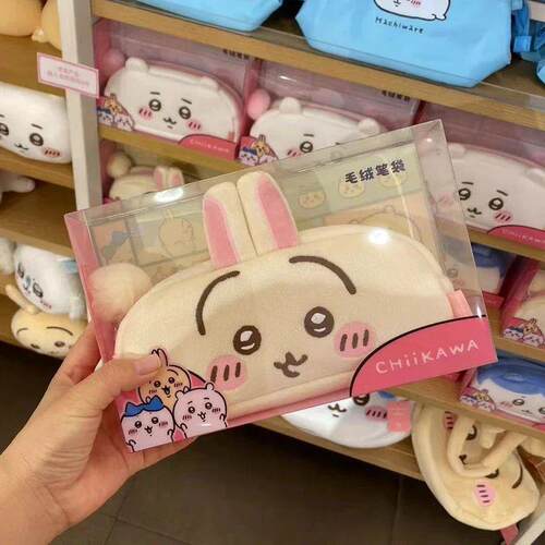 Chiikawa Pencil Case Cartoon Hachiware Plush Pen Bag Usagi S