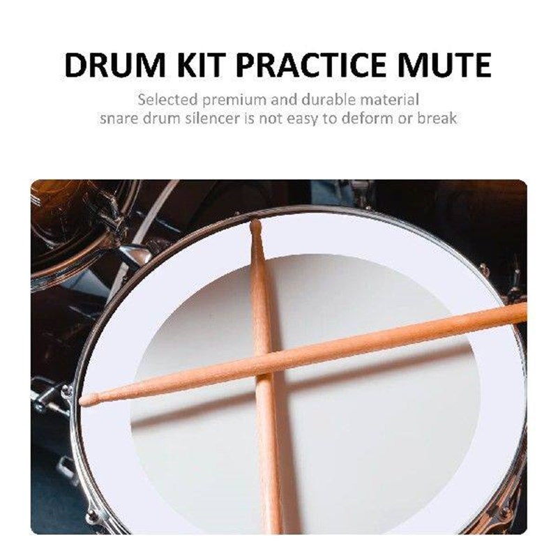 4 Pcs Clear Drum Gel Pads Set Playset Accessories Practice - 实物图