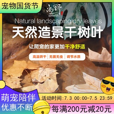 天然造景干树叶爬宠蛇类蜥蜴类龟类造景垫材爬宠箱爬箱水质调节风