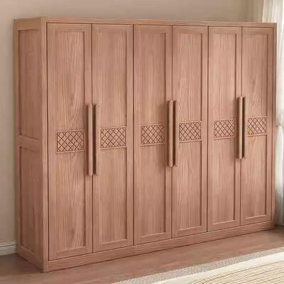 白蜡ZRF木实木衣柜家卧室落实地用大衣柜四门五门衣柜带顶柜边柜