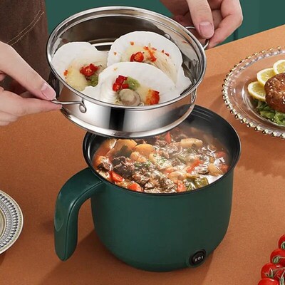 1.5L Capacity Mini Home Cooking Pot Multifunctional Rice Coo