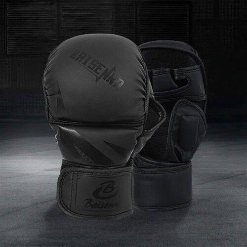 Half Finger Boxing Gloves PU Leather Training Gloves Heavy