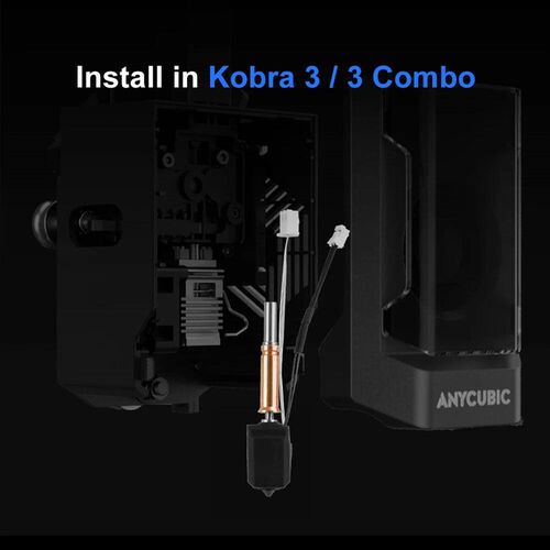 For Anycubic Kobra 3 Hotend Kit Upgraded Hot End 0.2 0.4 0.6