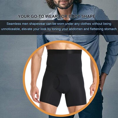 Men Tummy Control Shorts Body Shaper Compression High Waist