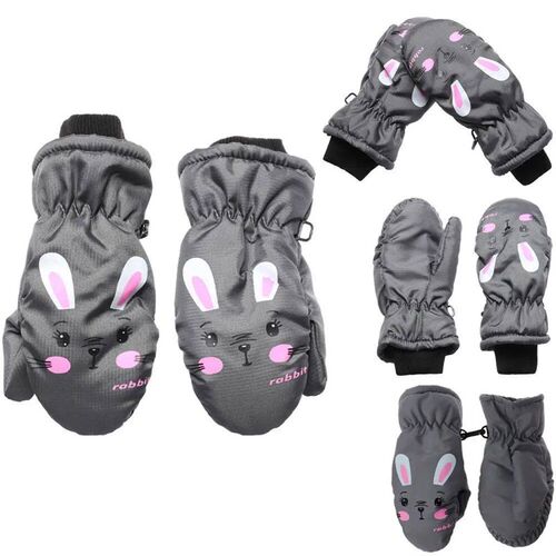 Winter Children Boys Girls Cartoon Rabbit Non-slip Thick War