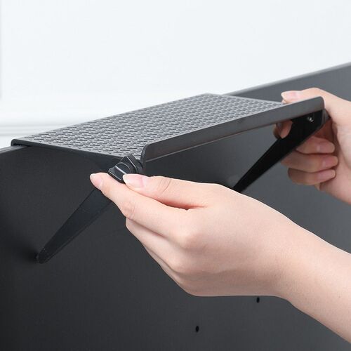 2PCS Screen Top Storage Shelf Holder Rack TV Monitor Organiz
