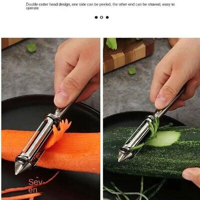 3 In 1 Kitchen Vegetable Peeler Stainless Steel Shredded