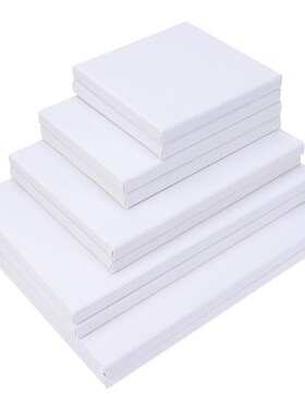 10PCS Wood Painting Frame Cotton White Stretched Canvas Fram