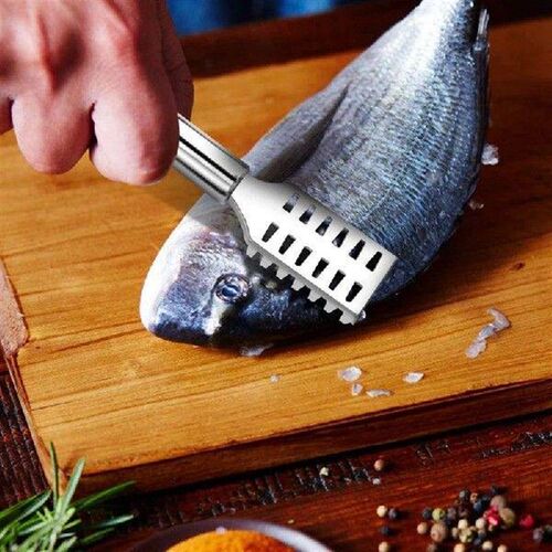 8 Pieces Fish Scaler Remover Tool Fish Scaler Brush With