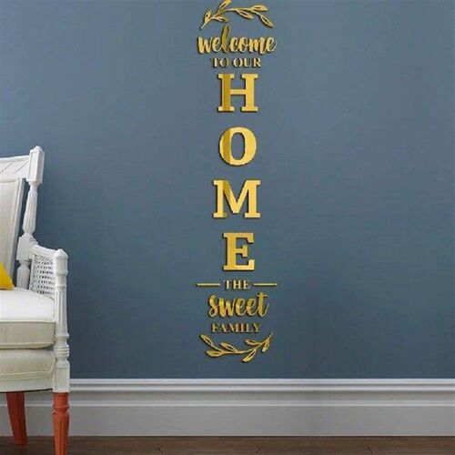 3D Mirrror Wall Sticker Home Family Acrylic Mirror Sticker