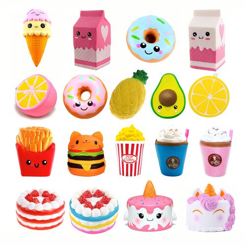 Jumbo Sress Relief Squishy Toys Kawaii Popcorn Fries Panda S