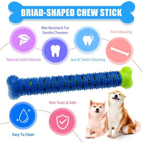 Puppy Brush Dog Toothbrush Chew Toy Molar Stick Cleaning Mas