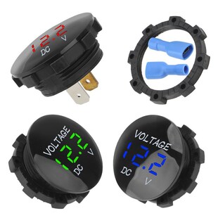 LEEPEE Mini Digital Voltmeter Ammete DC 12V-24V Led Display