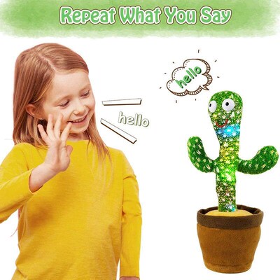 Kids Dancing Talking Cactus Toys Interactive Talking Sunny C