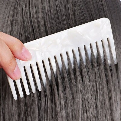 Wide Teeth Hair Comb Anti-static Curved Plate Vinegar