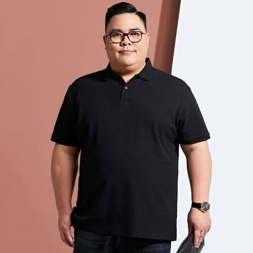 Men Plus Size Polo Shirt Oversized XL XL Summer Short