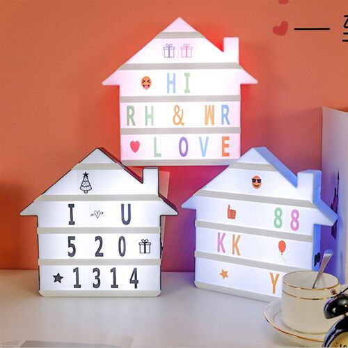Heart Shape LED Combination Night Light DIY 96pcs Letters C