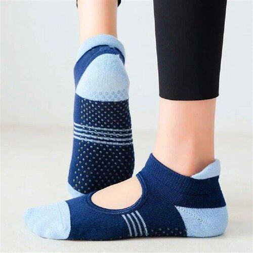 1Pair Yoga Socks Non-slip Combed Cotton Breathable Fitness