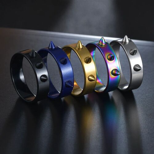 Hip Hop Self-defense Stainless Steel Ring Gothic Punk Style