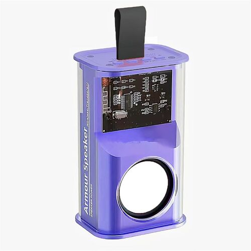 Transparent Mecha Speaker Wireless Transparent Small Steel C