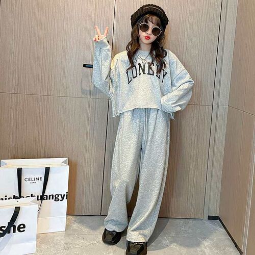 Girls Autumn Suit New Stylish Fashionable Childrens Loose C