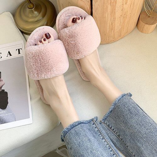 2025 Cotton Slippers Womens Indoor Korean Style Home Flat B