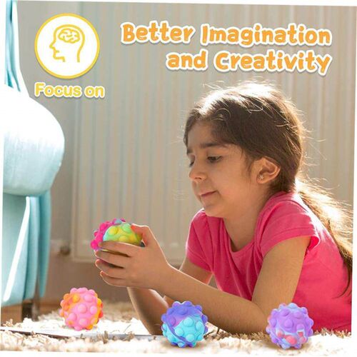 Squeeze Pop It Ball Fidget Silicone Sensory Toys Stress球