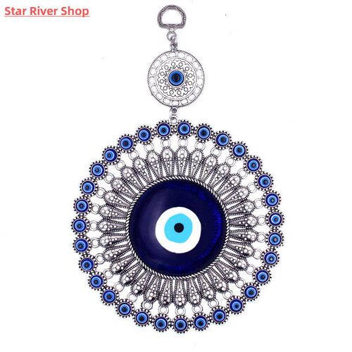Turkish Blue Evil Eye Decor Wall Hanging Pendant Amulets Orn