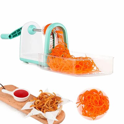 5 Blades Vegetable Spiralizer Folding Veggie Pasta & Spaghet