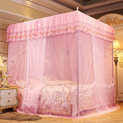 Mosquito Net Home Three-door Bold Bracket Court Landing Prin
