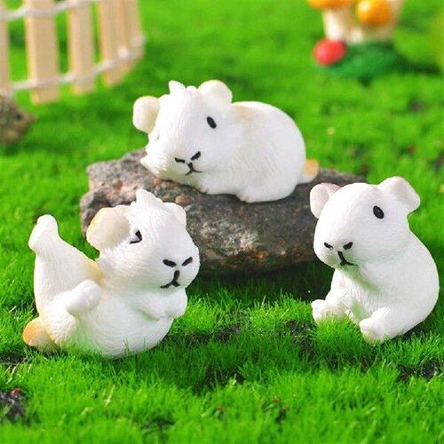 6 Pcs Micro Landscape Guinea Pig House Miniature Garden