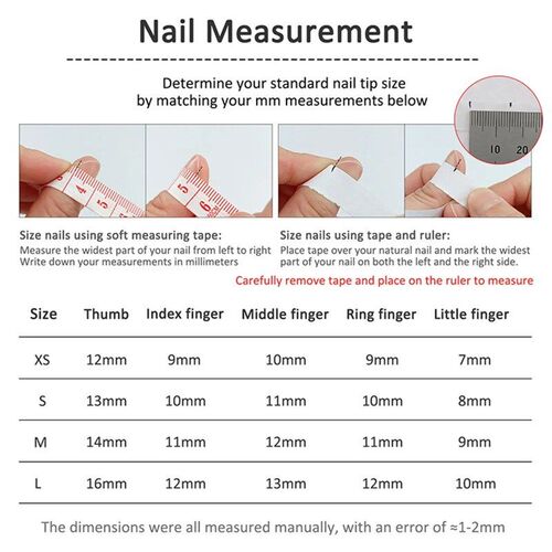 10Pcs Handmade Gothic Short Press on Nails Rhinestone Round