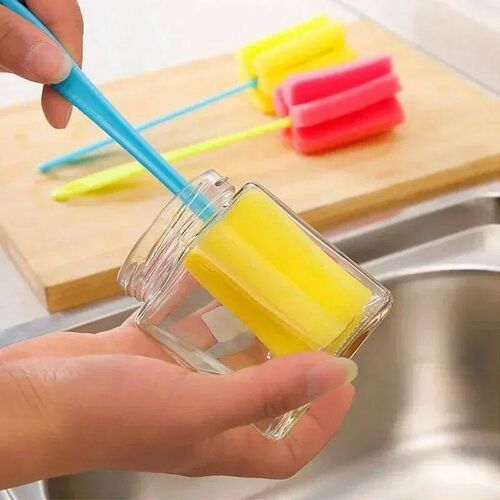 Long Handle Baby Bottle Brush Soft Sponge Brush Water Bottle