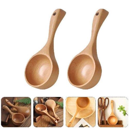 Ramen Noodles Wooden Water Spoon Coffee Spoons Tablespoon