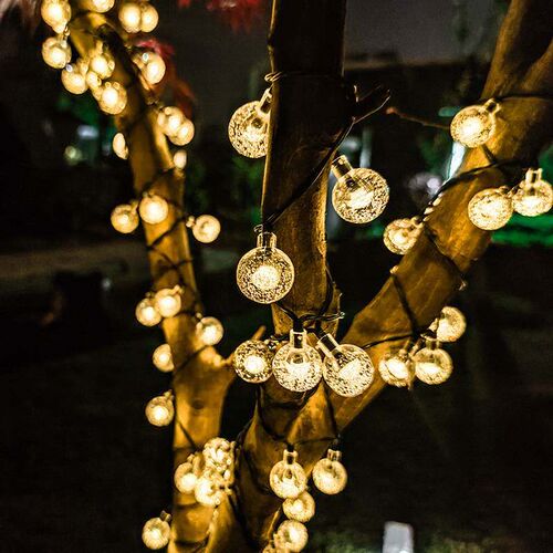 new LED Solar Outdoor Waterproof Lamp Christmas String Light