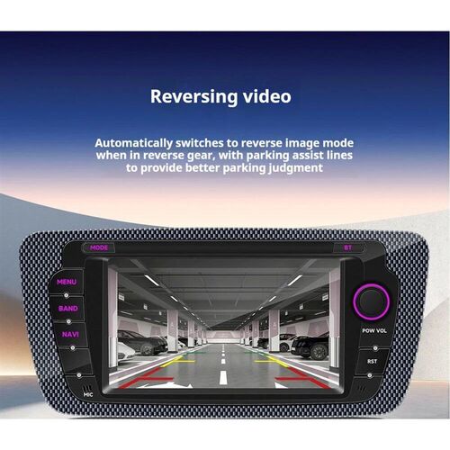 2 DIN Car Radio screen for Seat Ibiza 6j 2009-2013 with wire