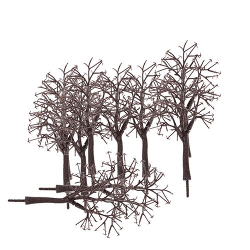 10pcs Scenery Landscape Bare Trunk 12cm Model Train Track Bu