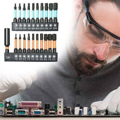 21Pcs Impact Driver Bits Multi-Function Magnetic Hex