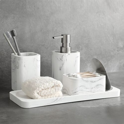 Bathroom Accessories Imitation marble Soap Dispenser Cotton