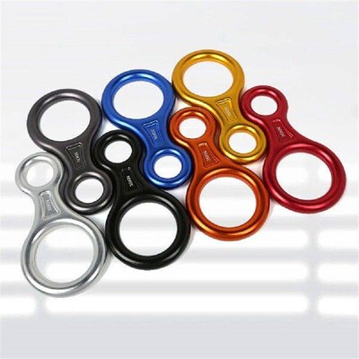 Descender Rappel Rings Outdoor Mountaineering Figure 8